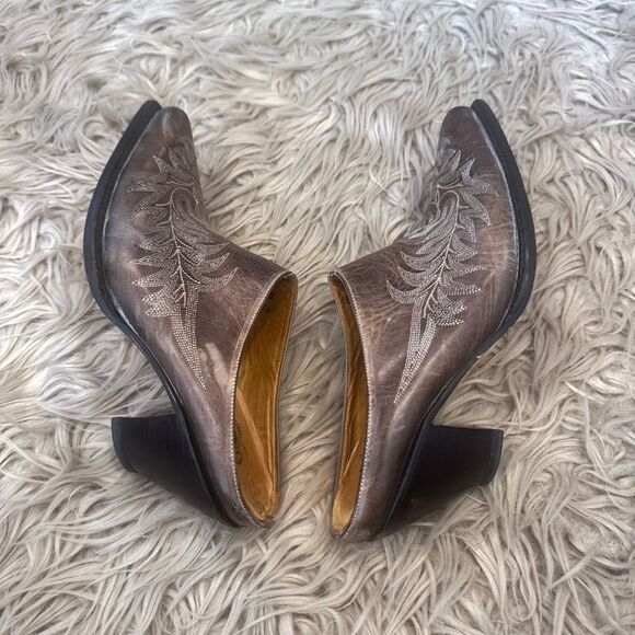 Charlie Horse western leather mules size 7.5 - Picture 1 of 7